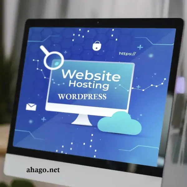 website-hosting-concept-with-computer WED HOSTING WORDPRESS